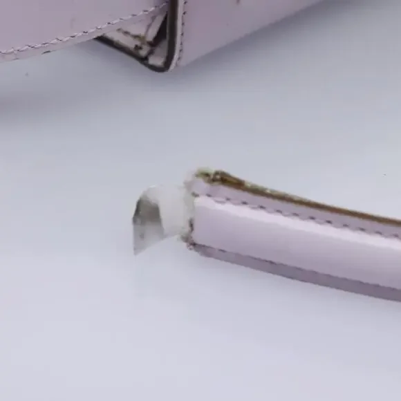 CELINE Hand Bag Leather Purple Gold - Picture 8 of 13